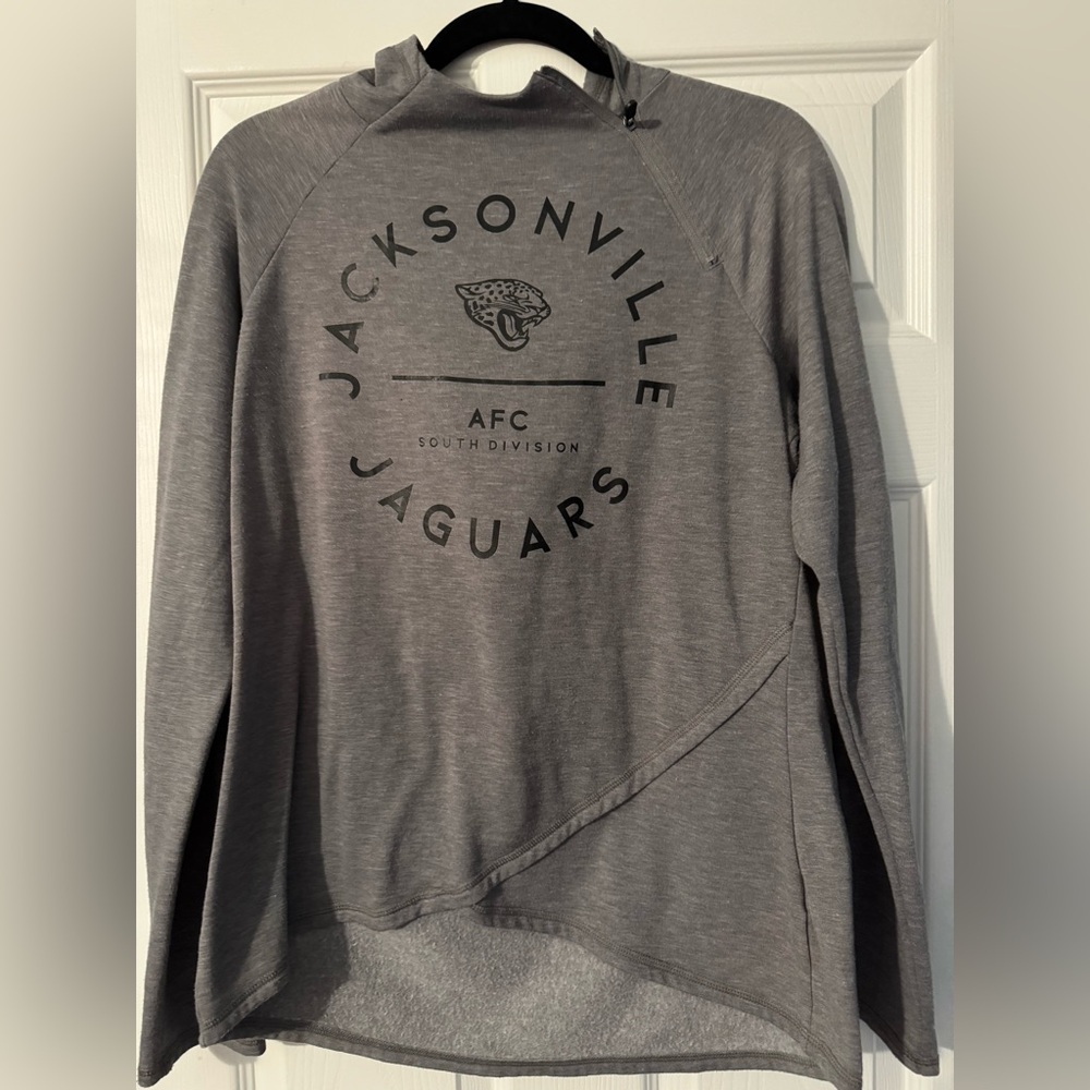 NFL Jacksonville Jaguars Gray Pullover Hoodie